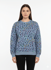 Sugarhill Brighton Multi leopard Print Sweatshirt - Smgarment's